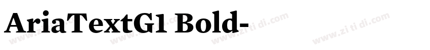 AriaTextG1 Bold字体转换